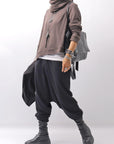 【studio b3】 UNISEX COTTON KNIT TOP & SNOOD SET SHB2268_TRUFFLE