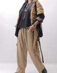 【RUNDHOLZ】 VINTAGE-DYED STRIPED WIDE PANTS_CLAY CLOUD STRIPE