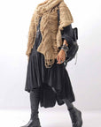 【RUNDHOLZ】 GRUNGE FRINGE SILK KNIT STOLE_DAKAR