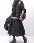 【PLÜ】 SHAPE MEMORY SKIRT PL09_BLACK