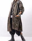 【RUNDHOLZ】 OVERSIZED ECO-FUR SHORT HAIR LEOPARD COAT_LEO JACQUARD