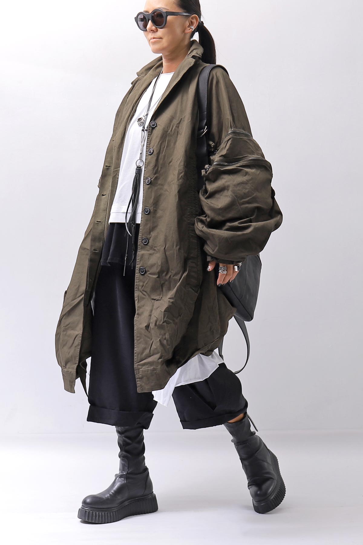 【studio b3】 ASYMMETRY COTTON LONG SLEEVE TOP RBB1982_WHITE