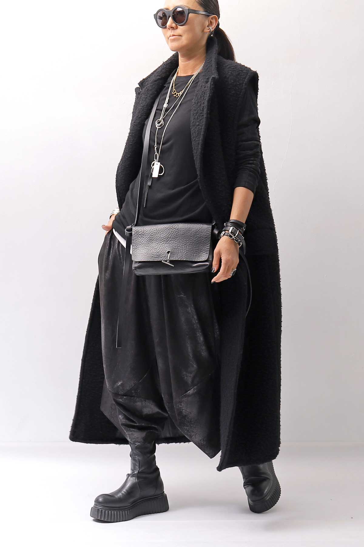【DANIELE BASTA】 FLAP WALLET POUCH DBM008_BLACK