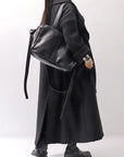 【DANIELE BASTA】2WAY SQUARE LARGE CAPACITY SHOULDER BAG DBM002_BLACK