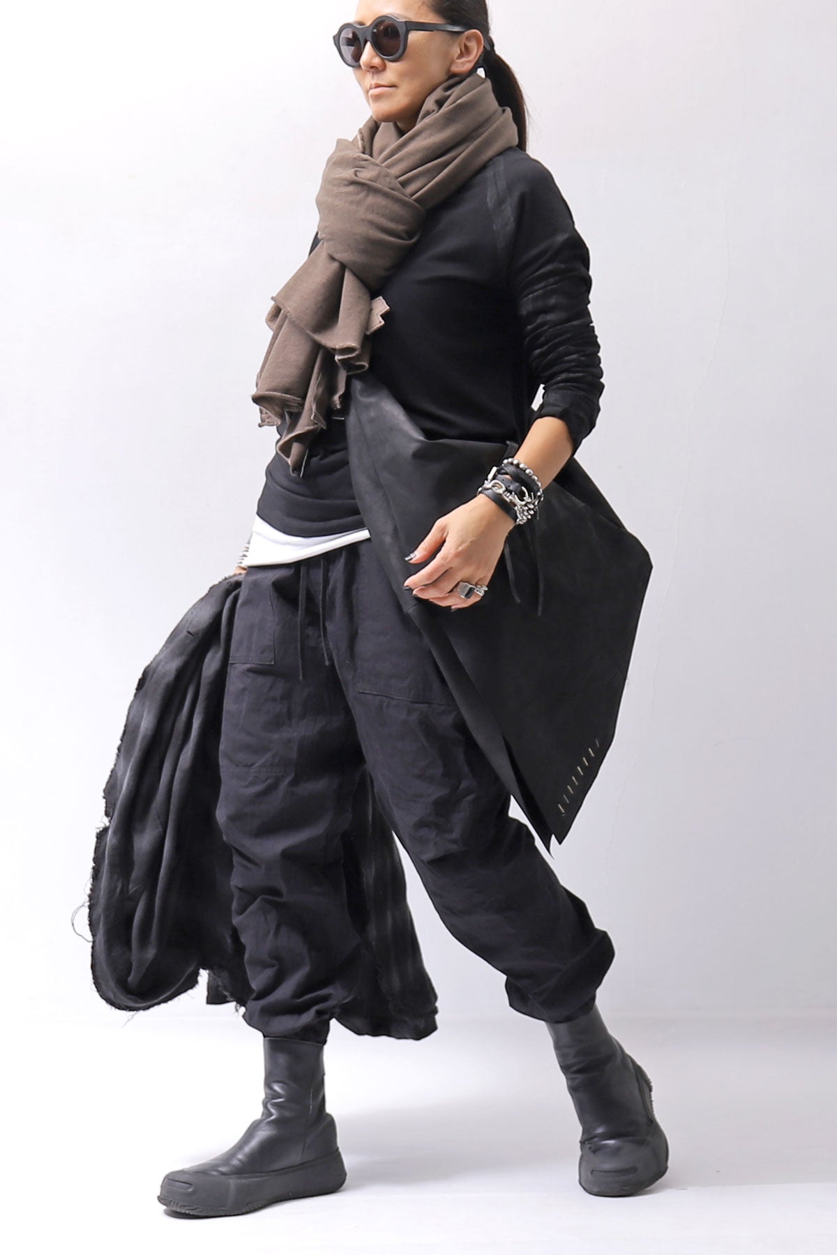 【bajra】 UNISEX COTTON EASY PANTS 159QP01_BLACK