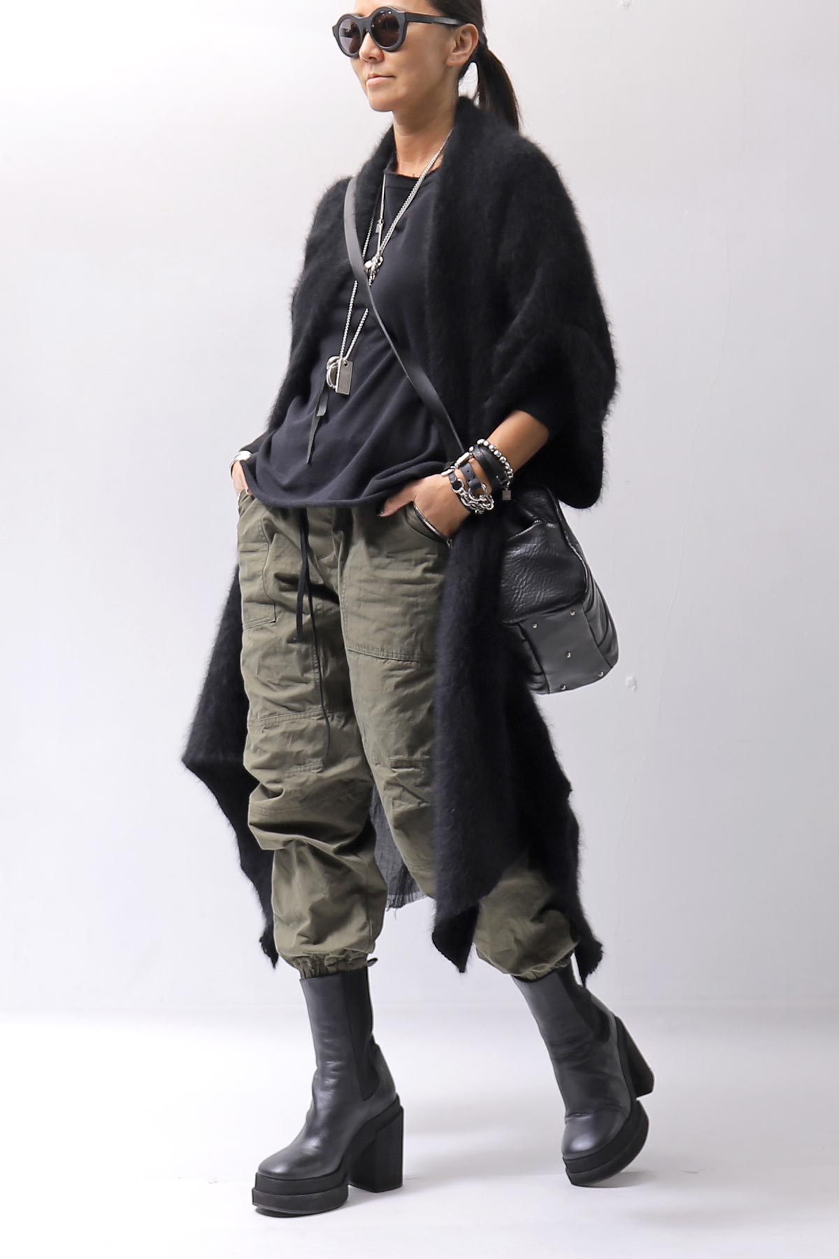 【bajra】 UNISEX COTTON EASY PANTS 159QP01_MILITARY