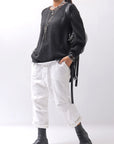 【RUNDHOLZ】 OVERSIZED GRUNGE SILK KNIT_BLACK