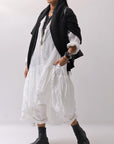 【RUNDHOLZ】 COTTON CHIFFON SHIRT DRESS _SEAFOAM FOG