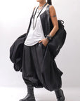 【RUNDHOLZ】 BALLOON OPEN SHIRT DRESS _BLACK