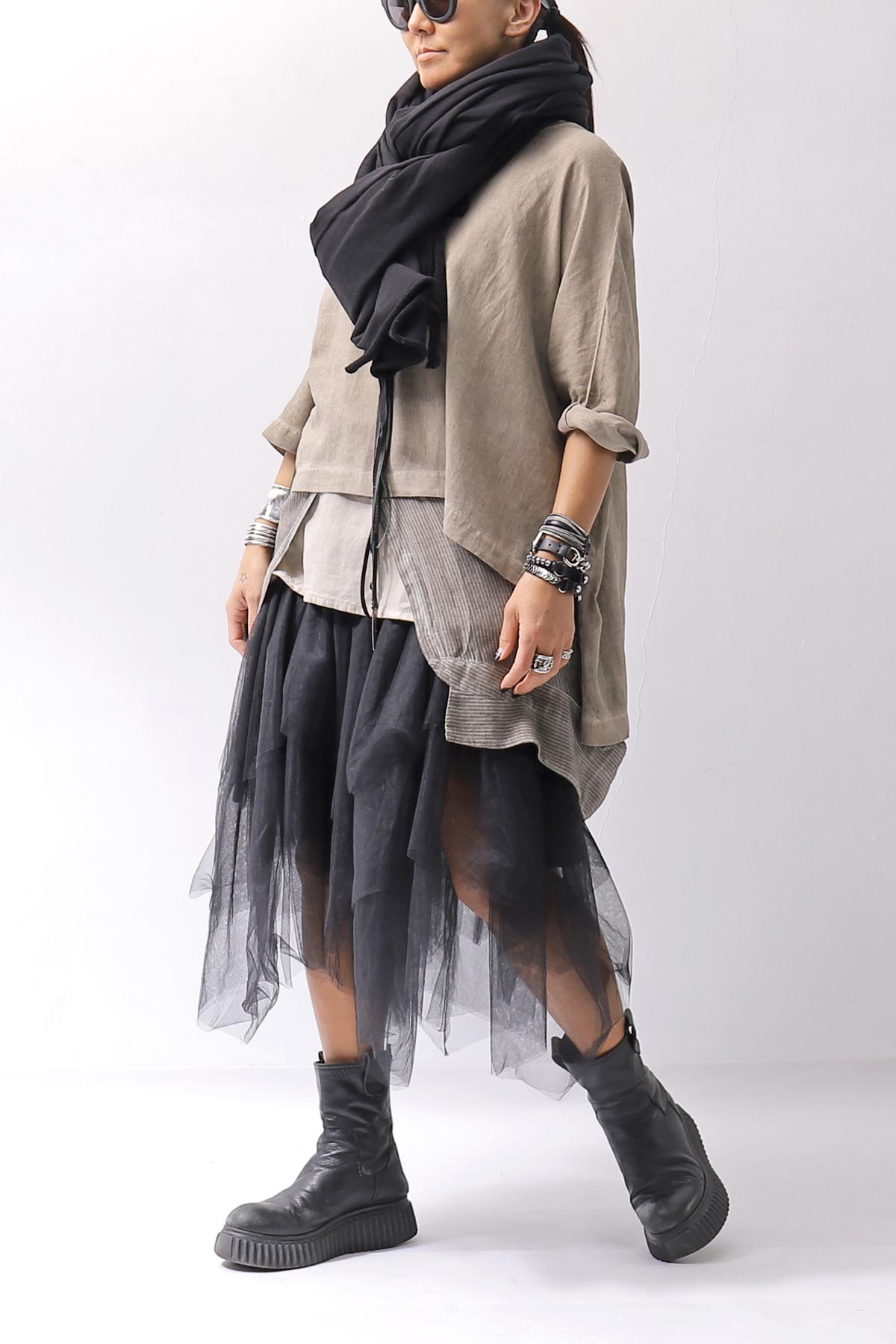 【studio b3】 MULTIWAY TOP&amp;SLEEVELESS TOP SET NB2156_SAND OLD DYE