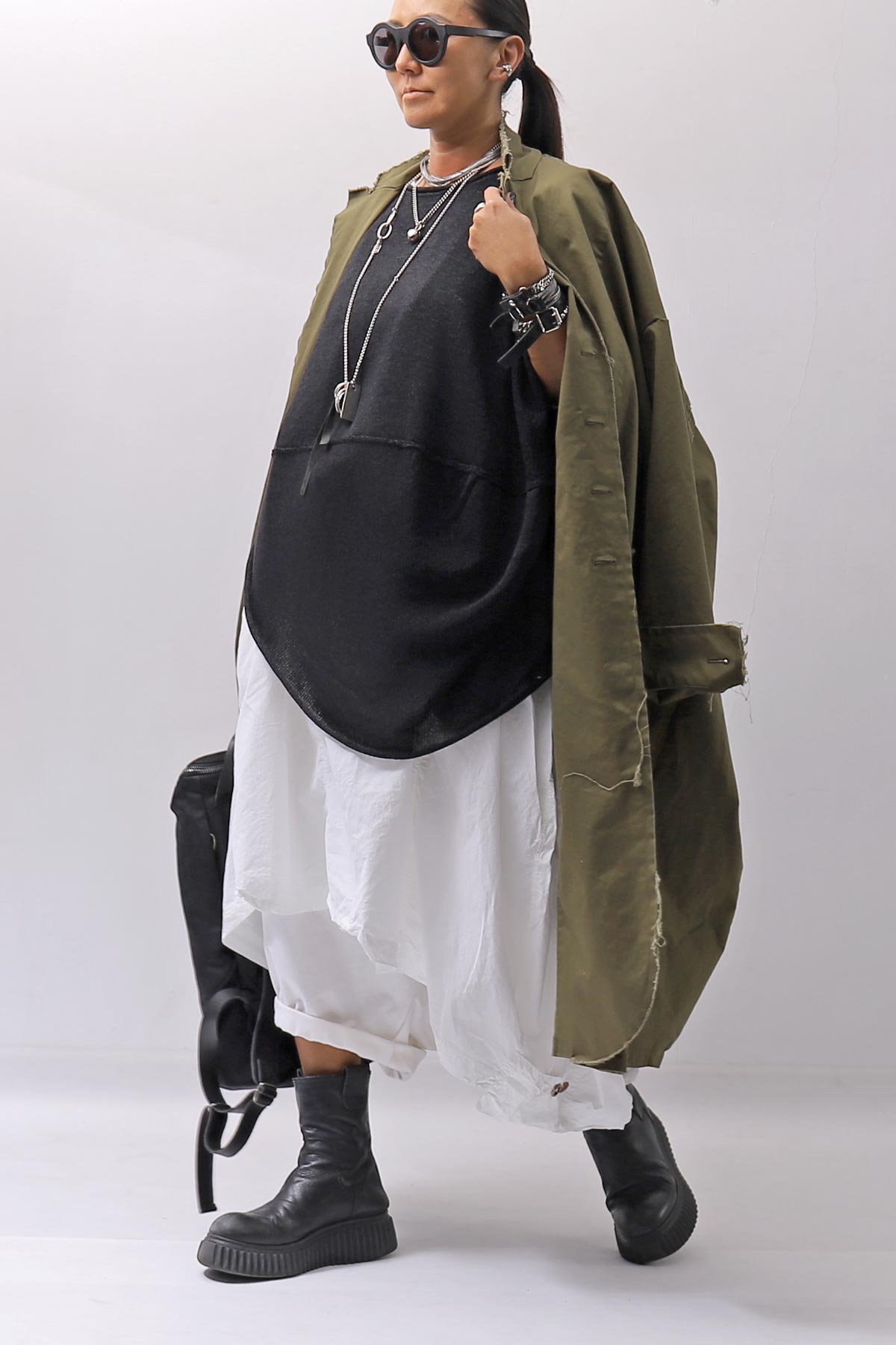 【RUNDHOLZ】MULTIWAY COTTON DRESS _SEAFOAM FOG