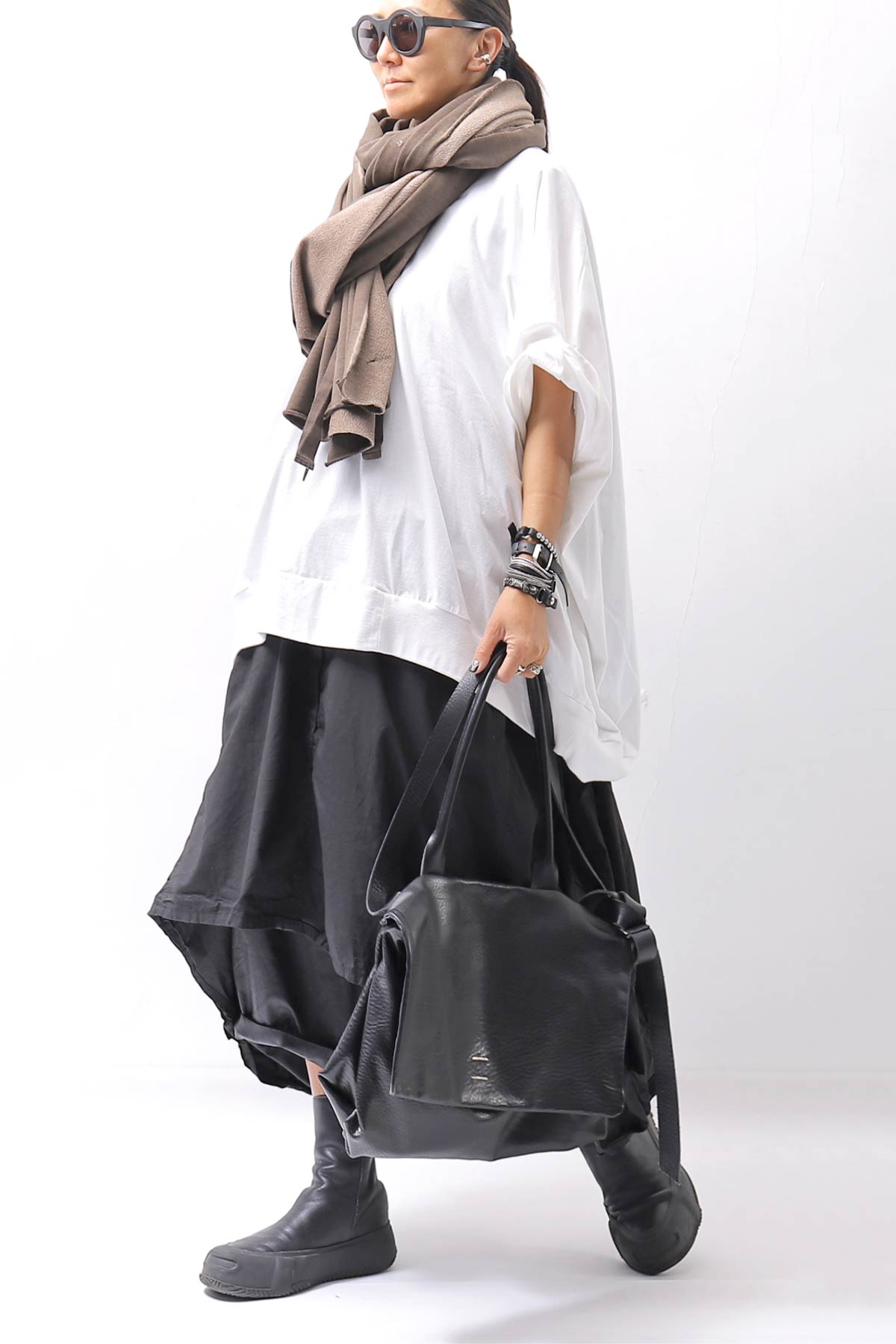 【bajra】 UNISEX OVERSIZED COTTON TOPS 156QK01_WHITE