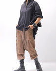 【studio b3】 OVERSIZED BACK BUTTON SHIRT TOP NB2070_BLACK