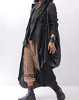 【studio b3】 UNISEX MIX MATERIAL PATCHED SARROUEL PANTS NB2106_COPPER OLD DYE