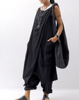 【RUNDHOLZ】 FRONT FLAP COTTON LONG TOP DRESS 337 0911_BLACK