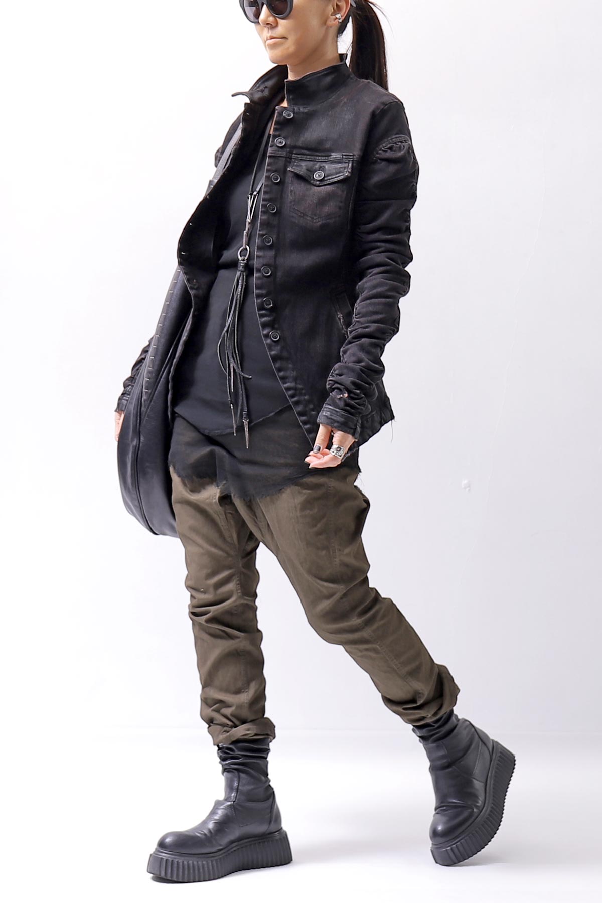 【RUNDHOLZ】 SLIM FIT DENIM JACKET 103 1110_BLACK