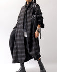 【bajra】 UNISEX BACK DRAPE SHIRT COAT 155QB01_BLACK