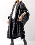 【bajra】 UNISEX BACK DRAPE SHIRT COAT 155QB01_BLACK