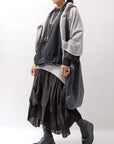 【sanctamuerte】 LAYERED ASYMMETRY SKIRT SM33_BLACK