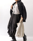 【sanctamuerte】 LAYERED ASYMMETRY SKIRT SM33_BLACK