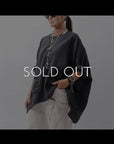 【RUNDHOLZ】 UNISEX OVERSIZED LINEN TOPS _BLACK