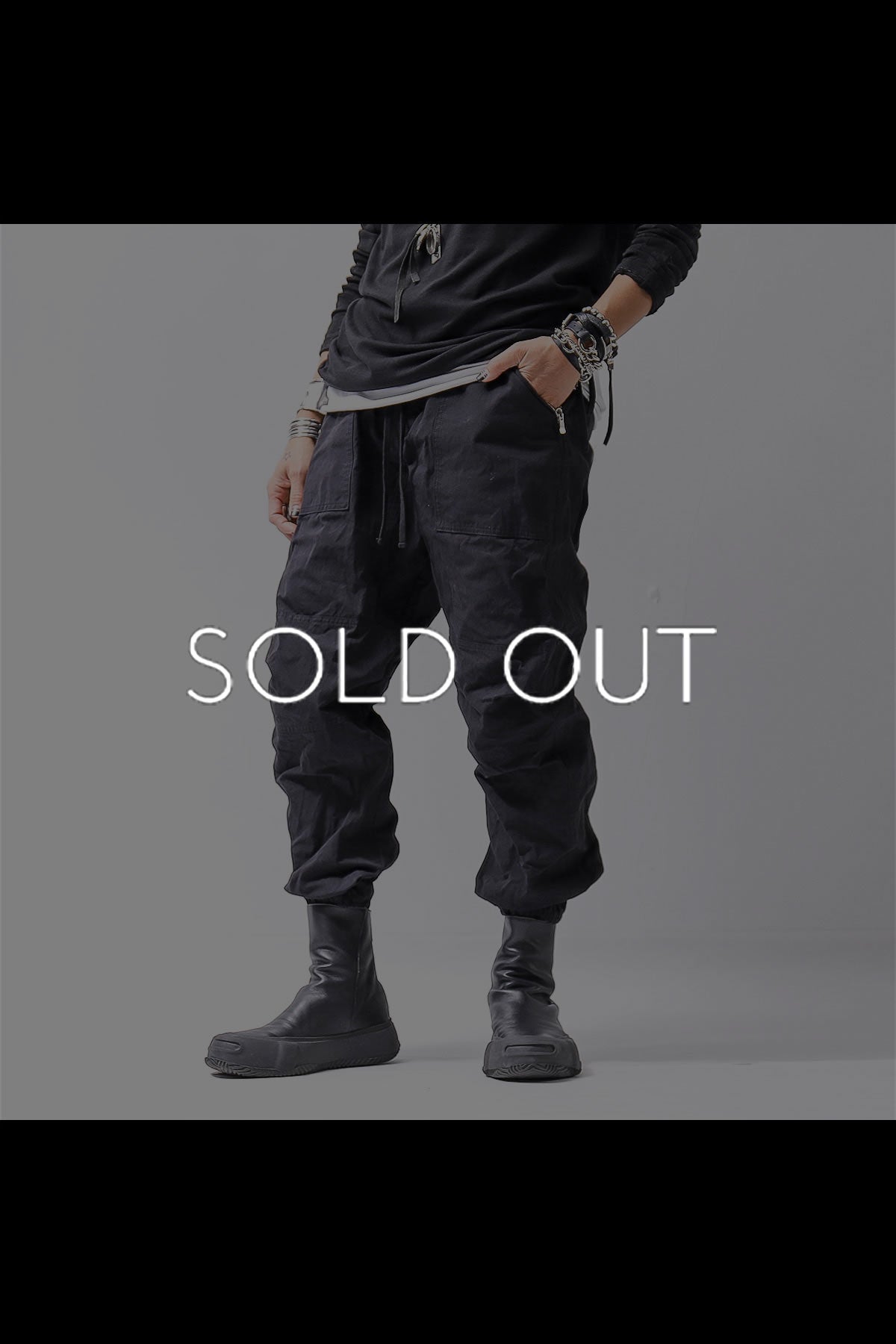 【bajra】 UNISEX COTTON EASY PANTS 159QP01_BLACK
