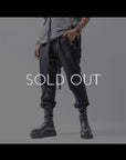 【thom/krom】 UNISEX SUPER STRETCH NYLON RIB PANTS MP29_BLACK