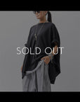 【bajra】 UNISEX OVERSIZED COTTON TOPS 156QK01_BLACK