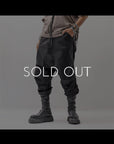 【RUNDHOLZ】 UNISEX SUPER STRETCH SARROUEL PANTS 224 0112_BLACK