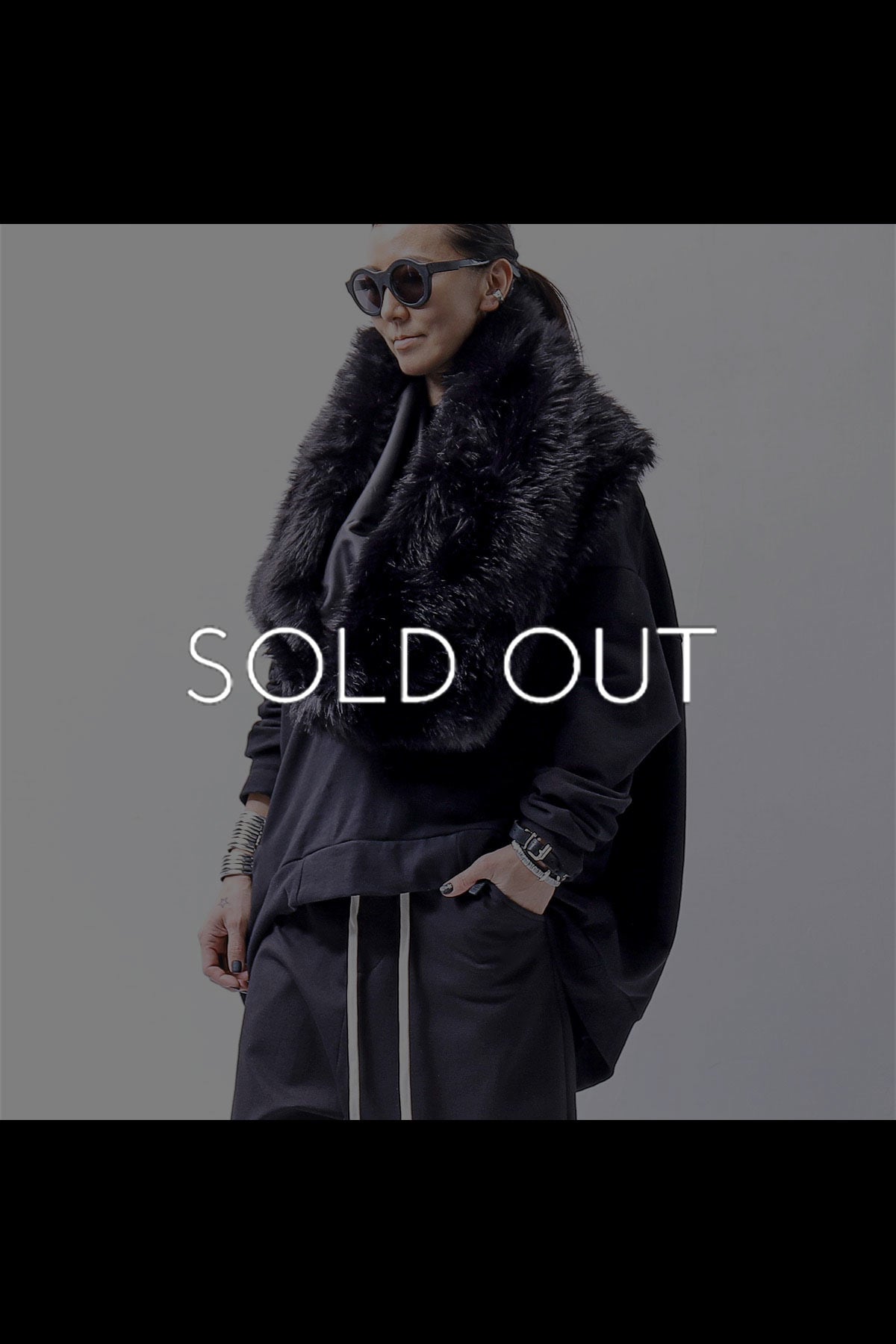 【RUNDHOLZ】 UNISEX FAUX FUR MULTIWAY SNOOD_BLACK