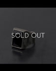 【GOTI】 SQUARE ONYX SILVER RING_AN1015