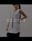 【PLÜ】 COTTON STRETCH TANK TOP 5003_WHITE