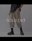 【sanctamuerte】UNISEX LIGHT COTTON RELAX PANTS SM59_SAND SHELL