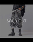 【RUNDHOLZ】 UNISEX ART PRINTED STRETCH PANTS _BLACK PRINT