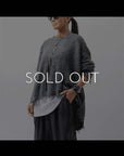 【RUNDHOLZ】 OVERSIZED GRUNGE SILK KNIT_SEAWEED