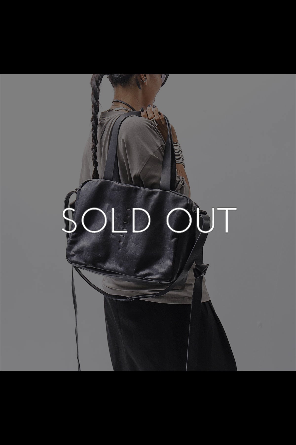 【DANIELE BASTA】2WAY SQUARE LARGE CAPACITY SHOULDER BAG DBM002_BLACK