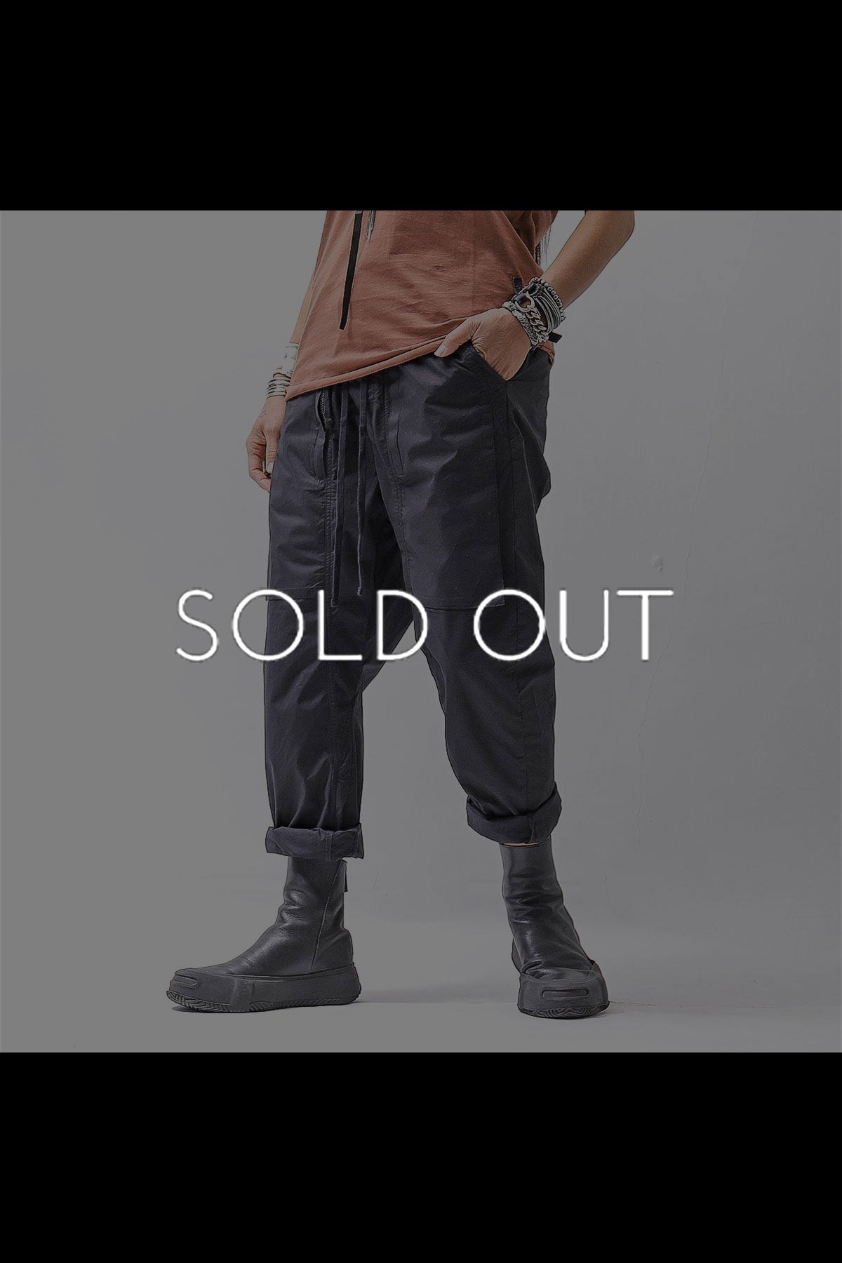 【thom/krom】 UNISEX EASY COTTON PANTS MP34_BLACK