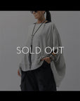 【RUNDHOLZ】 UNISEX OVERSIZED LINEN TOP 354 0506_GREY(SAND GREY)