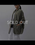 【bajra】 UNISEX LIGHT COTTON SHIRT BLOUSON LONG 157QB01LG_MILITARY