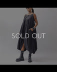 【RUNDHOLZ】 BALLOON OPEN SHIRT DRESS _BLACK