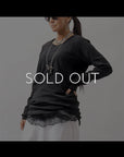 【RUNDHOLZ】 COTTON RIB TOP 234 0503_BLACK