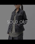 【RUNDHOLZ】 DENIM GLOSS JACKET 103_BLACK GLOSS