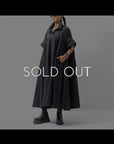 【RUNDHOLZ】OVERSIZED LINEN COTTON STRIPE DRESS _BLACK STRIPE