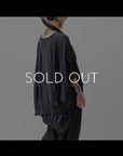 【RUNDHOLZ】 UNISEX TWIST COTTON BACK LAYERED ASYMMETRY TOP 256 0531_BLACK