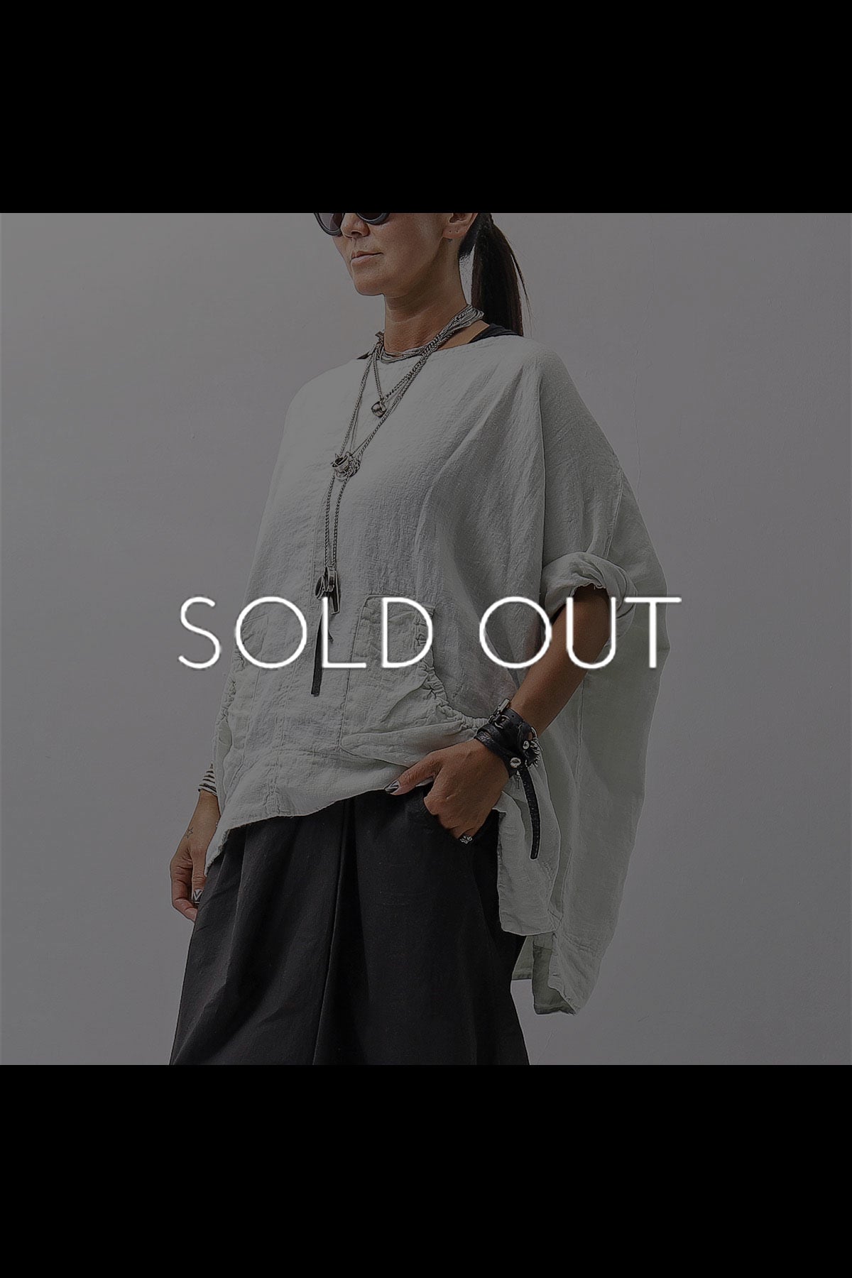 【RUNDHOLZ】 UNISEX OVERSIZED LINEN TOPS _SALINA
