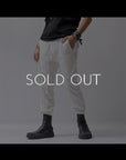 【thom/krom】 UNISEX MIXED COTTON RIB PANTS MST512_CREAM