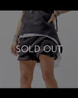 【Primordial is Primitive】 COVERED SHORT PANTS 203LOS_BLACK